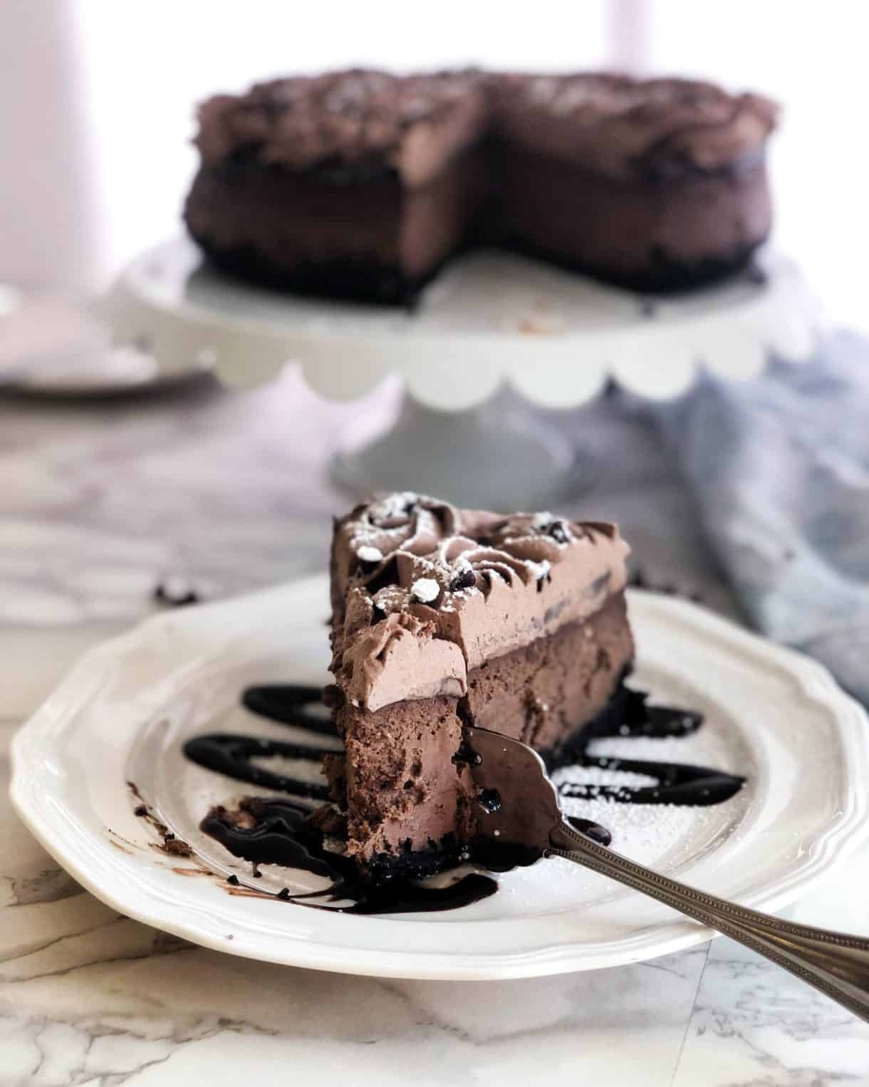 Triple Chocolate Cheesecake - Stephanies Sweet Treats