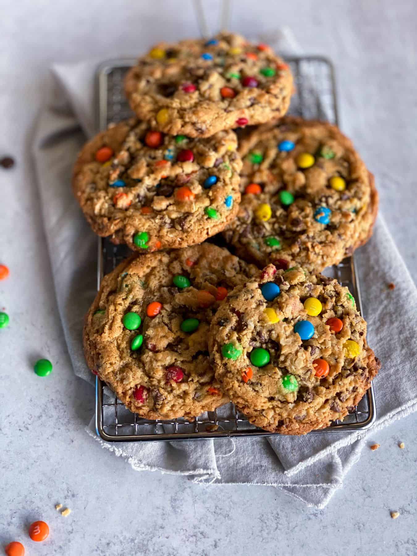 Chewy Monster Cookies - Stephanie's Sweet Treats