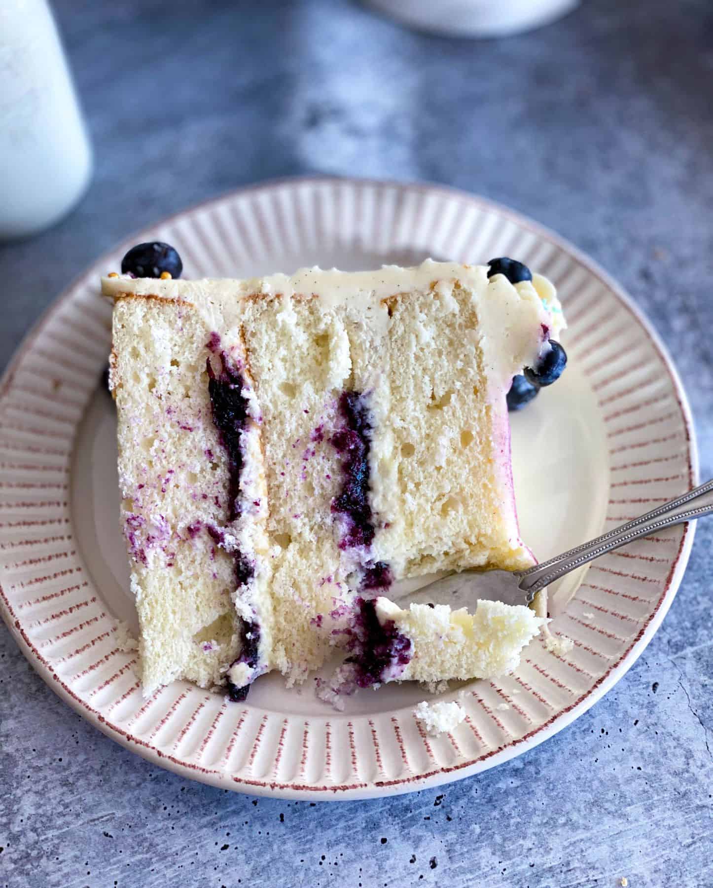 Blueberry Jam and Cream Cake Stephanies Sweet Treats