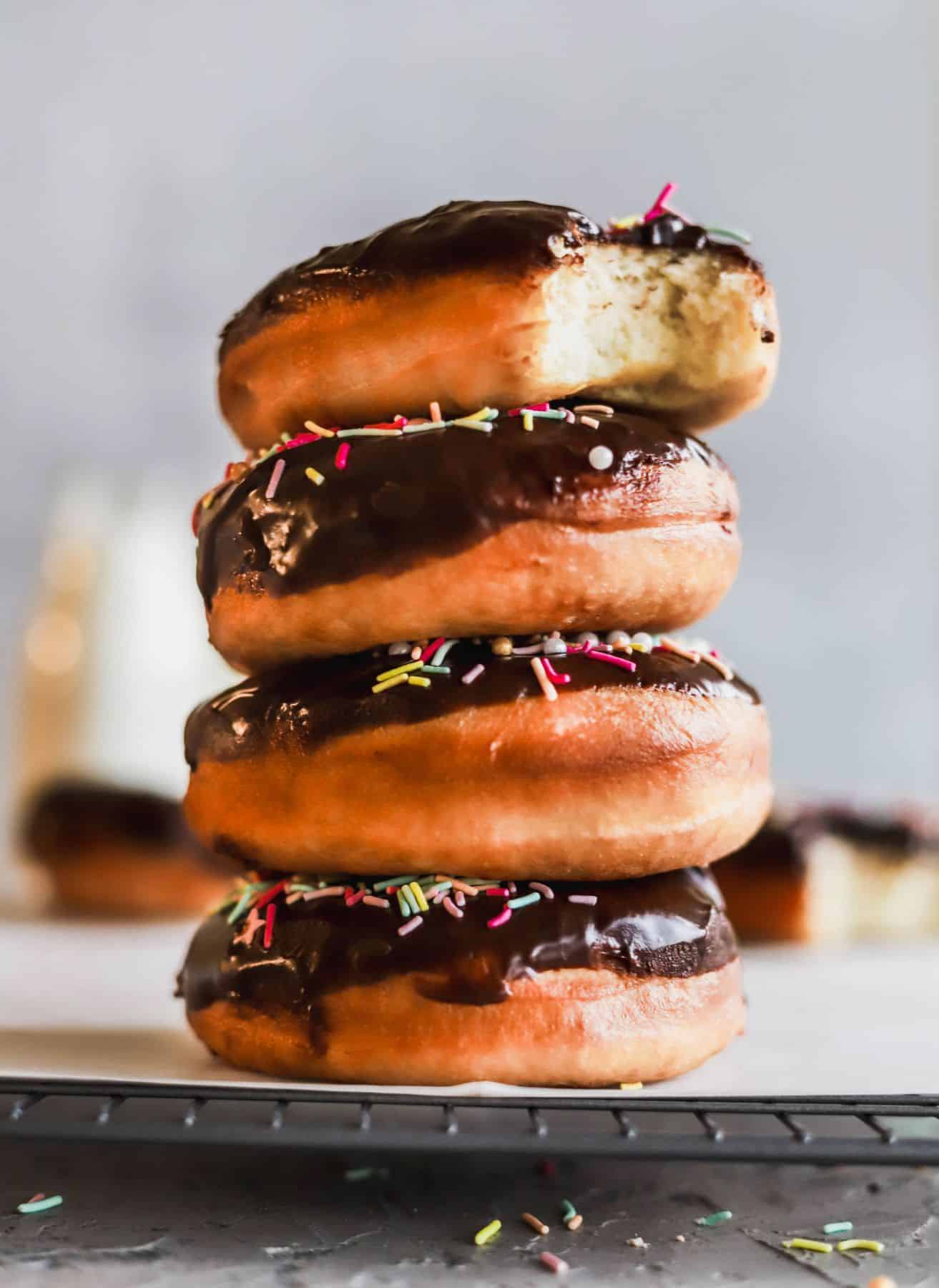 Chocolate Glazed Doughnuts | Stephanie's Sweet Treats |Stephanie Rutherf