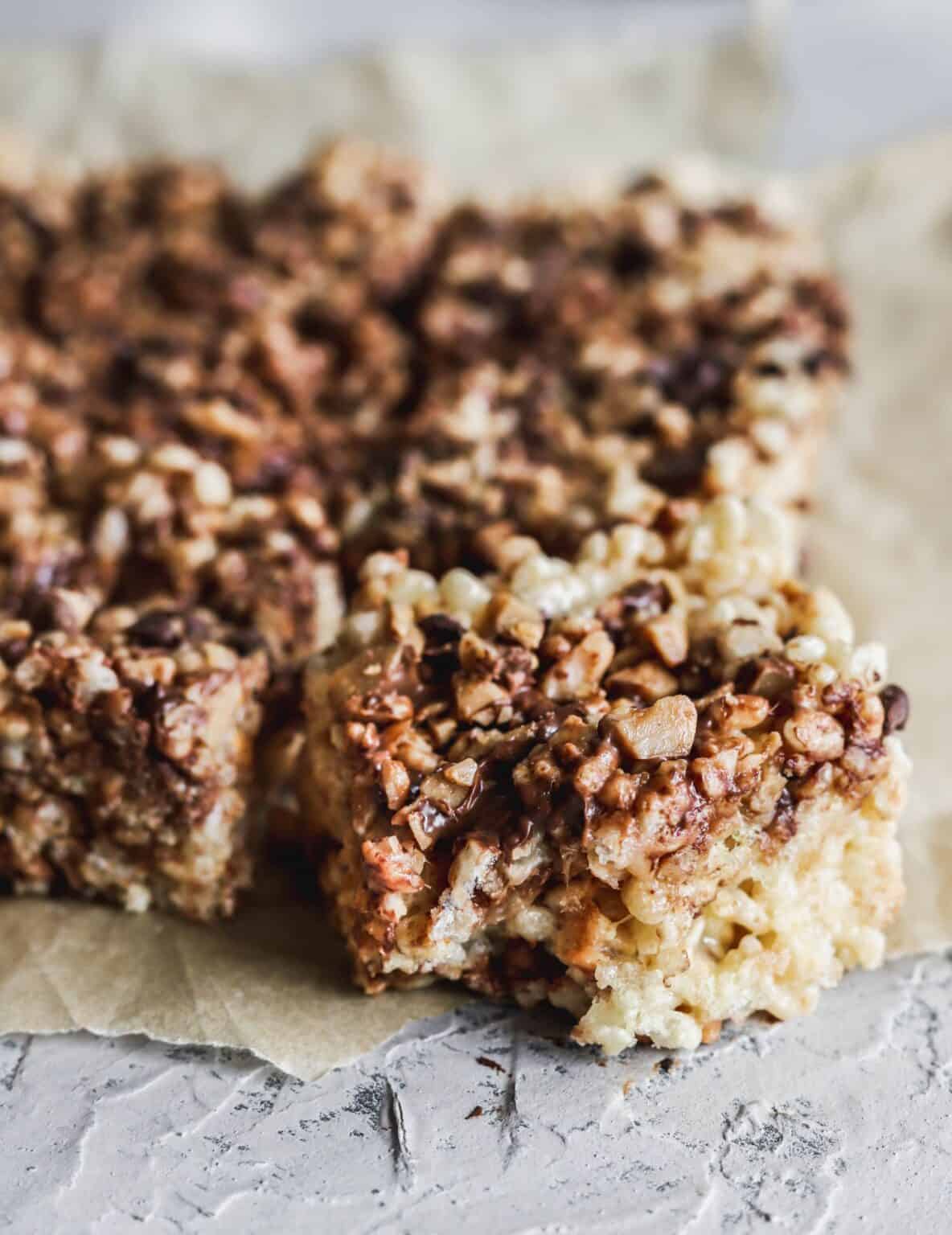 Chocolate Toffee Rice Krispie Treats Stephanies Sweet Treats Stephanie