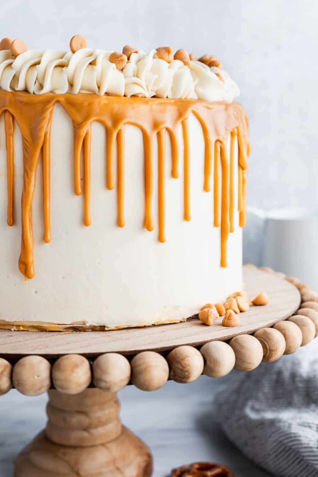 Butterscotch Cake With Pretzel Brownies | Stephanie's Sweet Treats |Steph