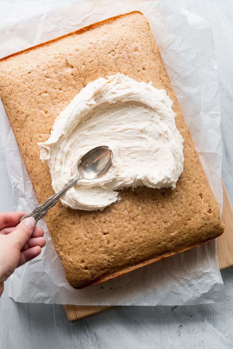 Moist Chai Spiced Sheet Cake | Stephanie's Sweet Treats |Stephanie Ruth