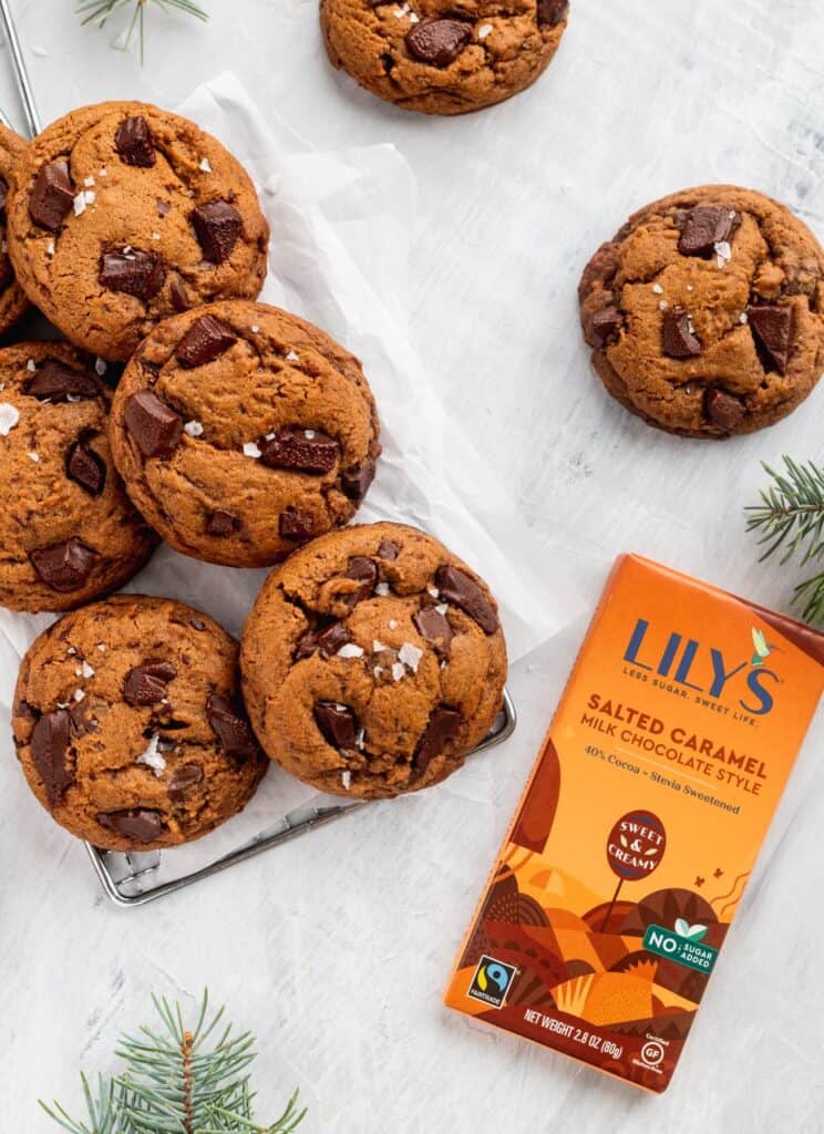  cookies on a silver grate.