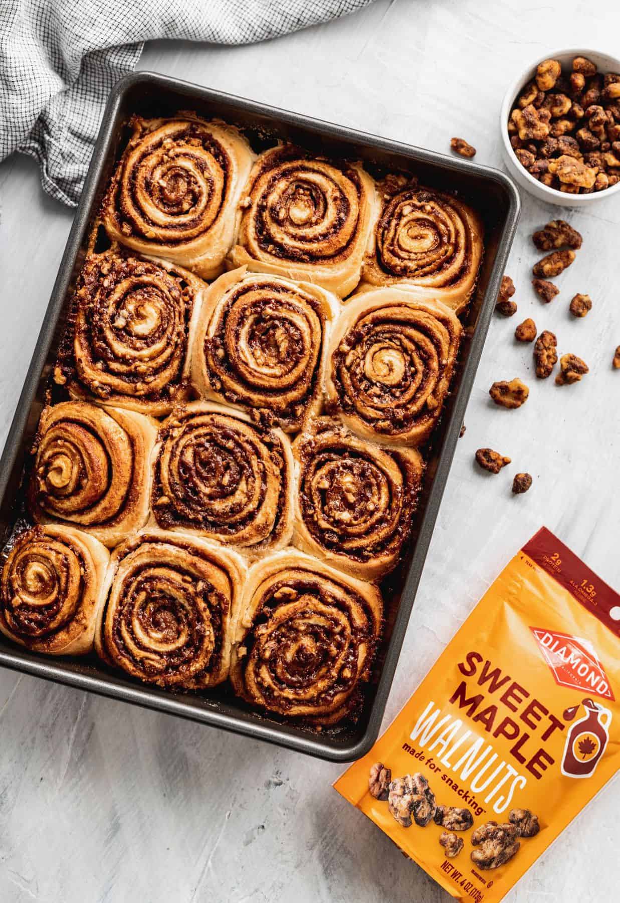 Walnut Cinnamon Rolls Stephanie's Sweet Treats Stephanie Rutherford