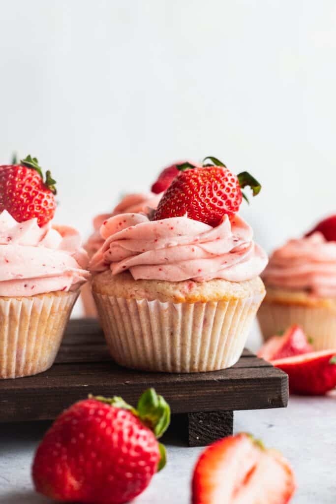 Strawberry Filled Cupcakes | Stephanie's Sweet Treats | Stephanie Rutherf