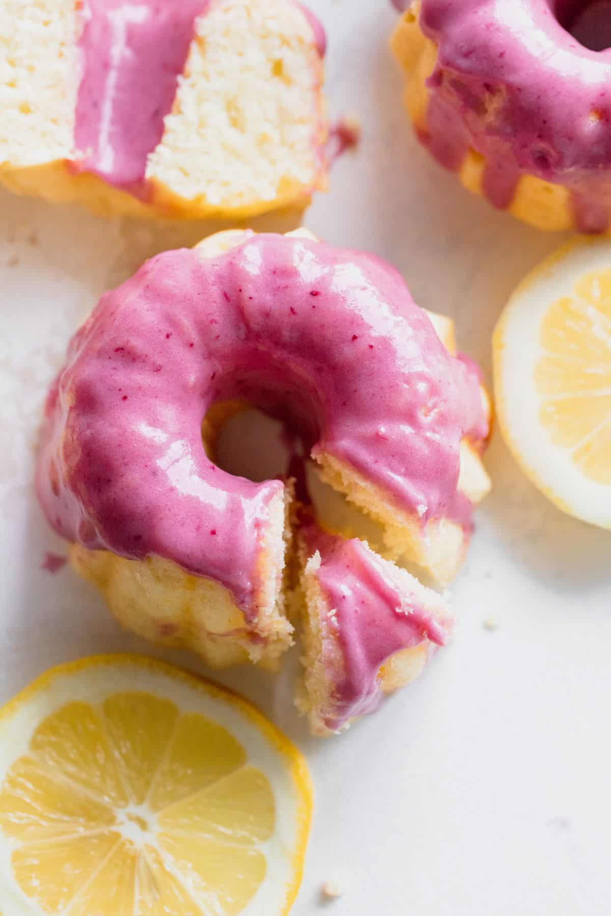 Mini Lemon Bundt Cakes with Lemon Icing - Wild Wild Whisk