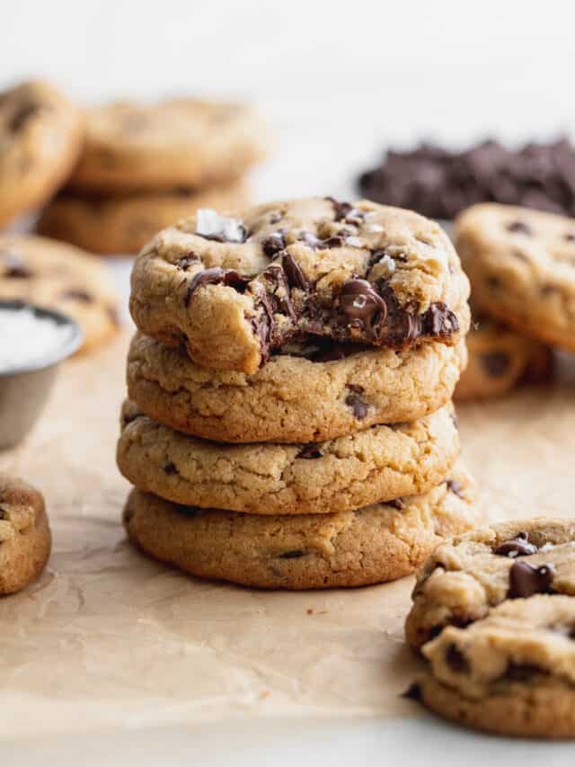 Chewy Brown Butter Chocolate Chip Cookies - Stephanie's Sweet Treats