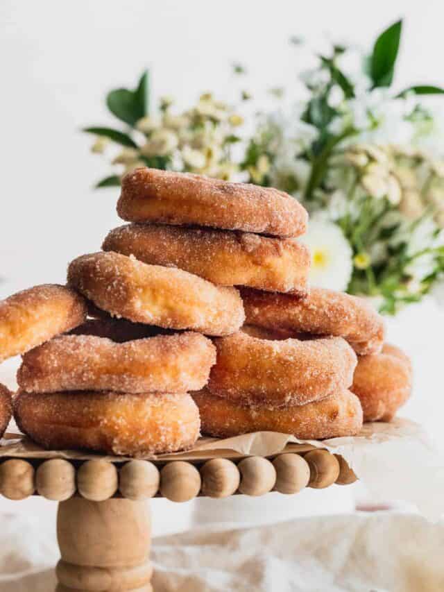 Homemade Cinnamon Sugar Doughnuts Stephanie's Sweet Treats