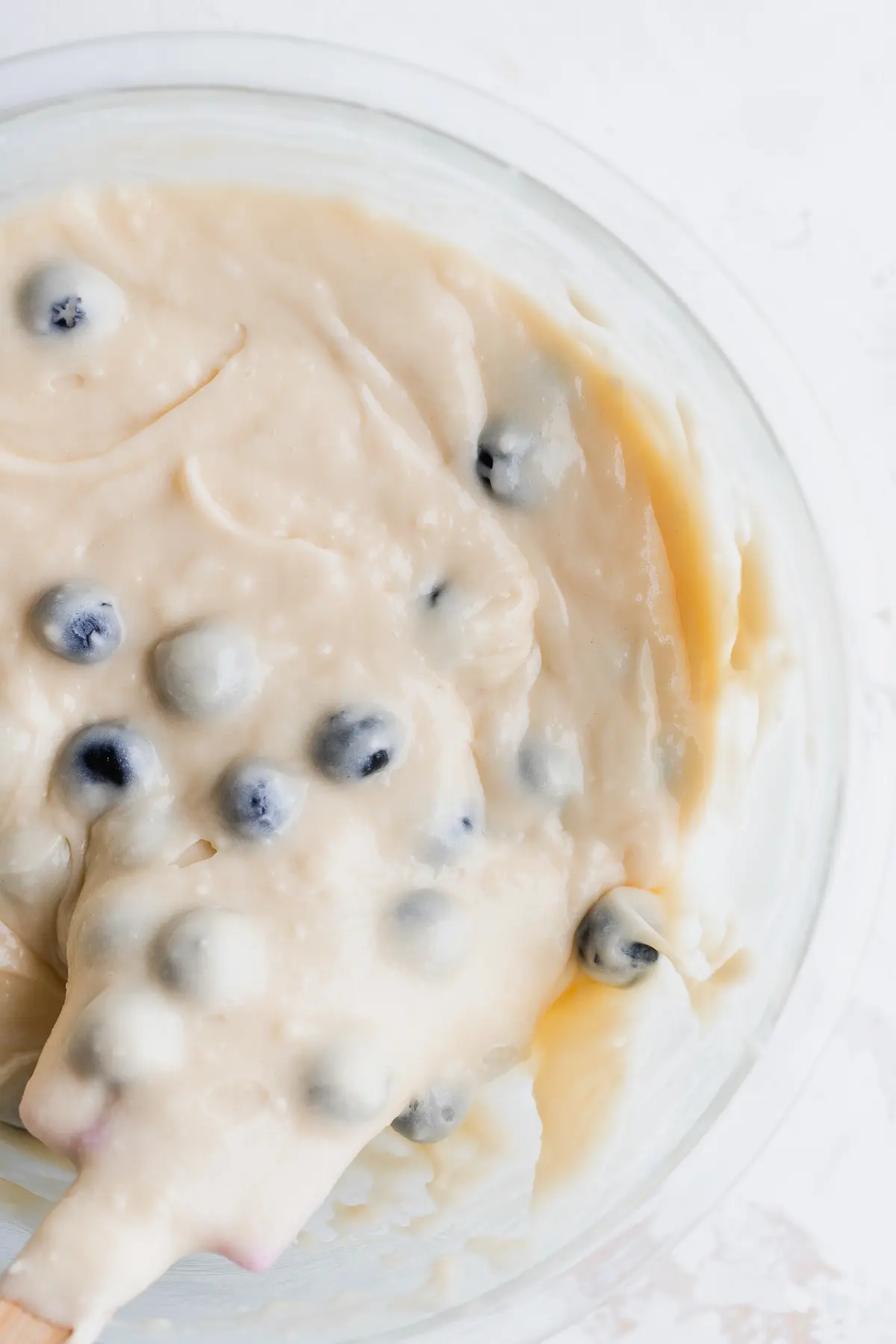 Batter in a glass bowl.