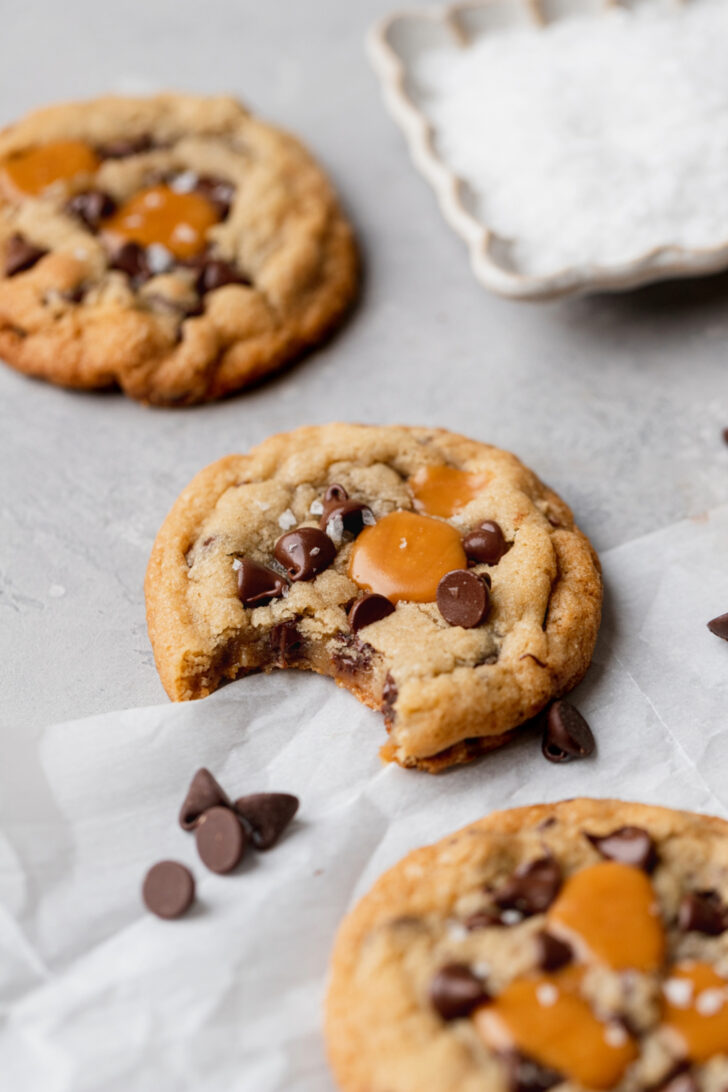 Bite missing from cookies.