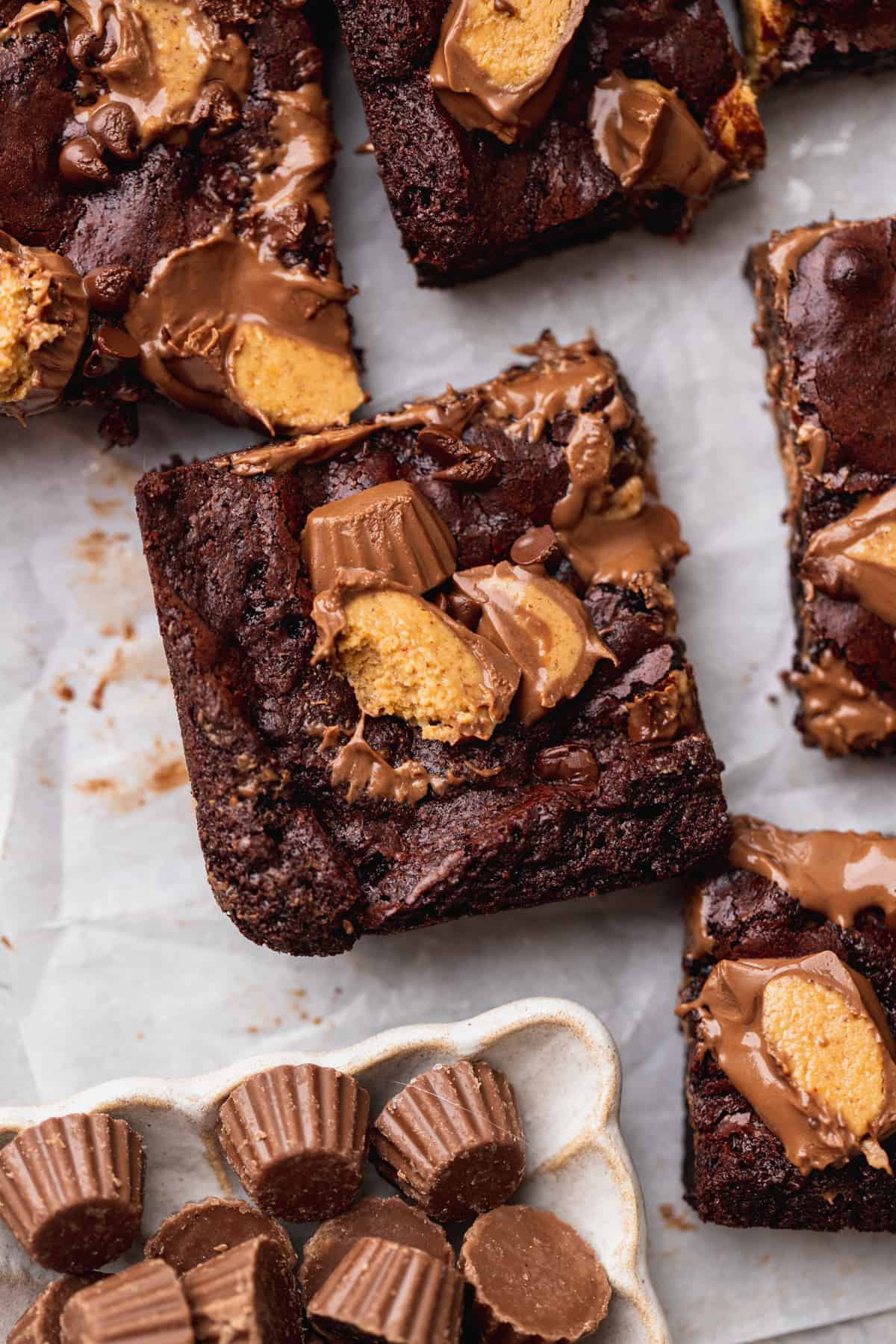 Corner piece of brownie.
