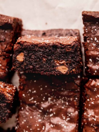 Close up of better than boxed brownies.