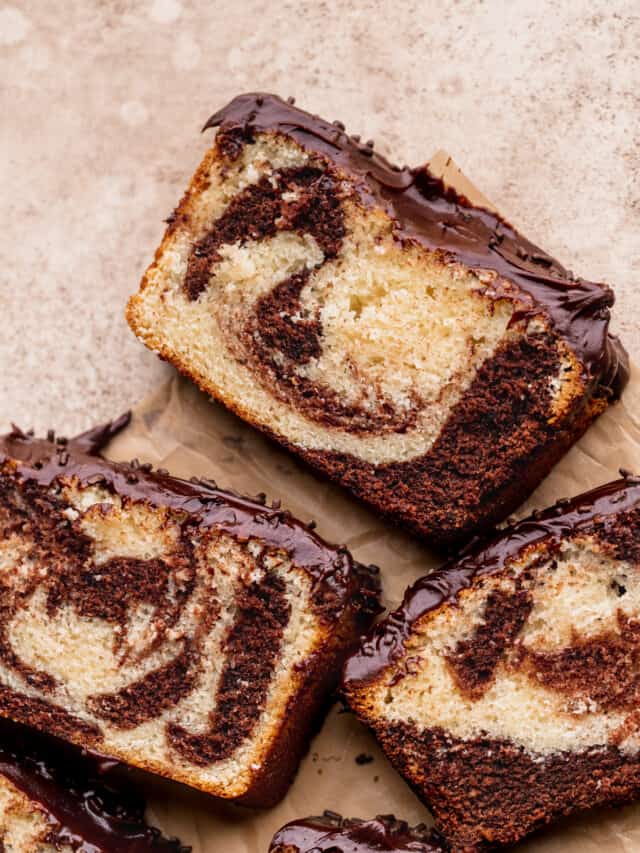 Marble Loaf Cake Stephanie's Sweet Treats
