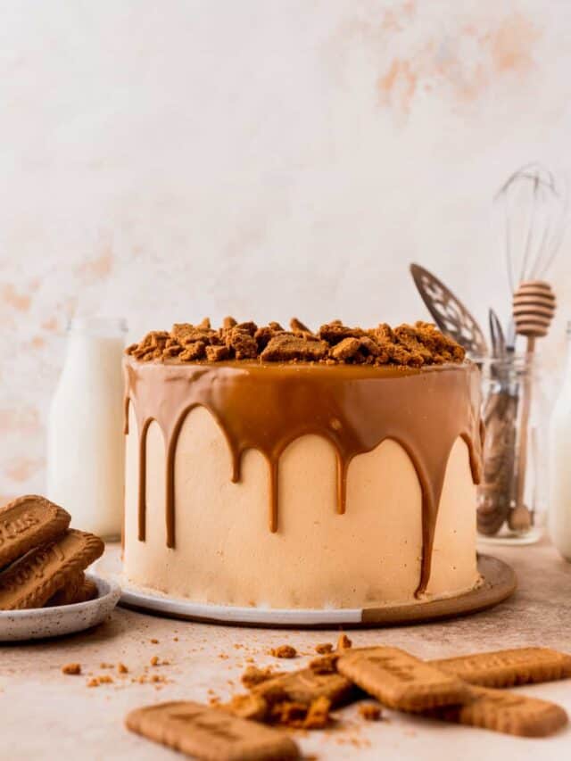 The Most Incredible Biscoff Cake Stephanie's Sweet Treats