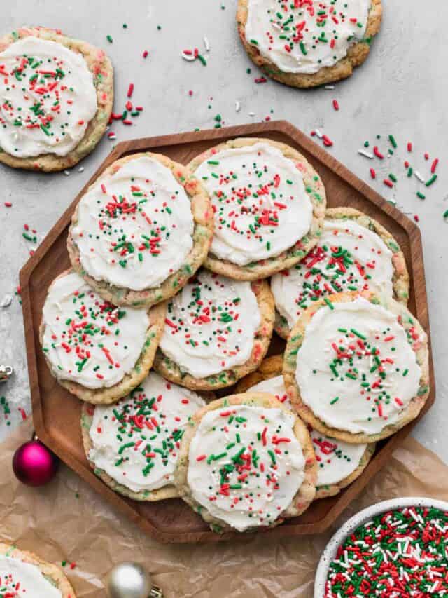 Fun Christmas Sprinkle Sugar Cookies Stephanie's Sweet Treats