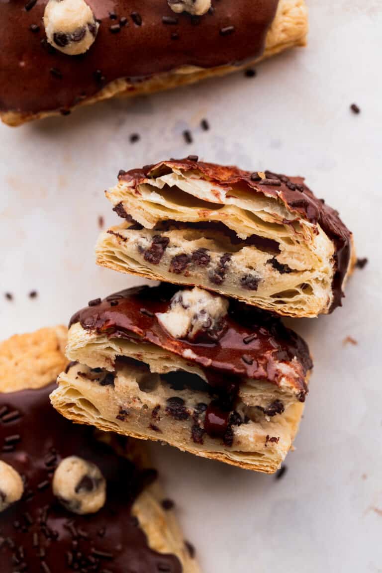 Chocolate Cookie Dough Pop Tarts - Stephanie's Sweet Treats
