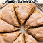 Pinterest pin for banana scones.