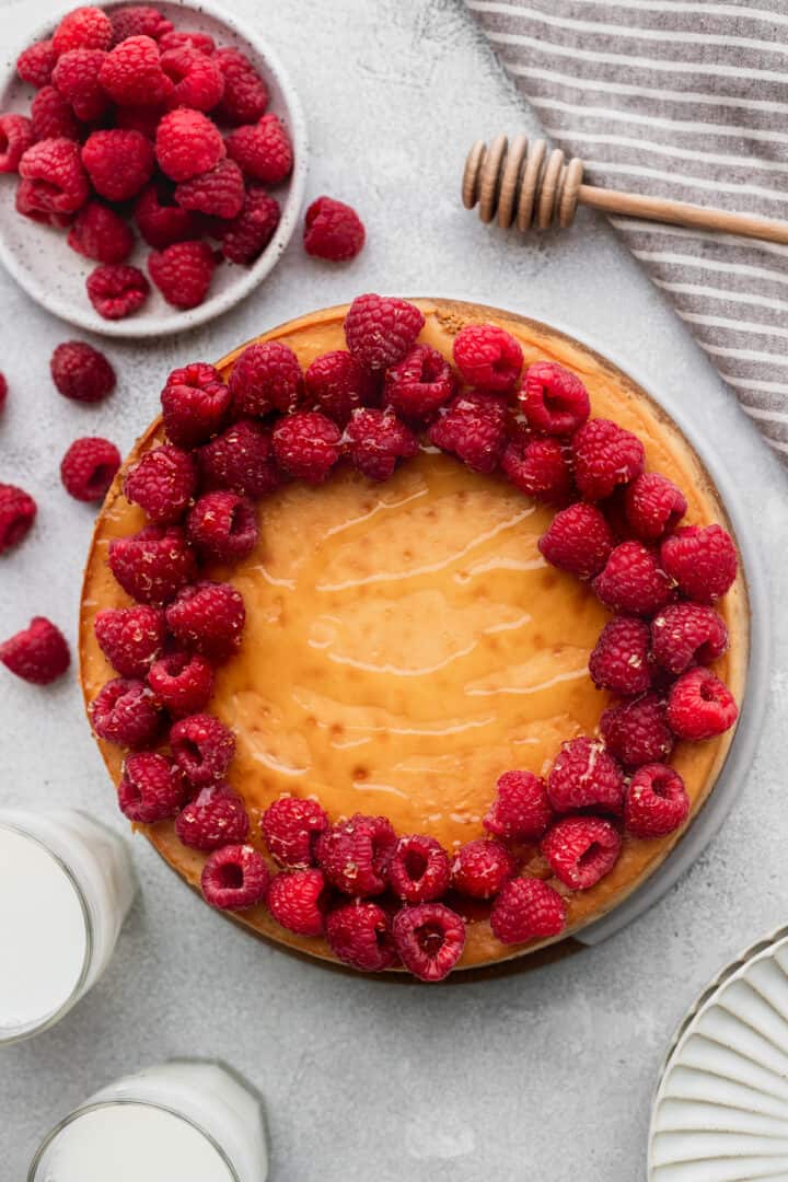 Creamy Honey Cheesecake Stephanie's Sweet Treats