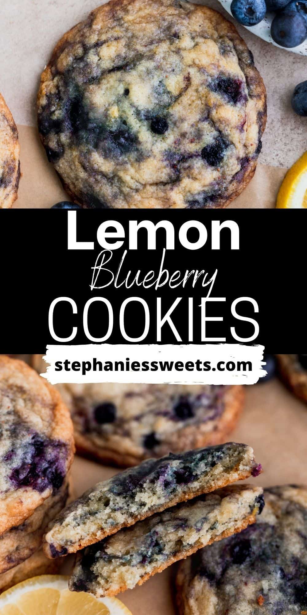 Chewy Lemon Blueberry Cookies - Stephanie's Sweet Treats