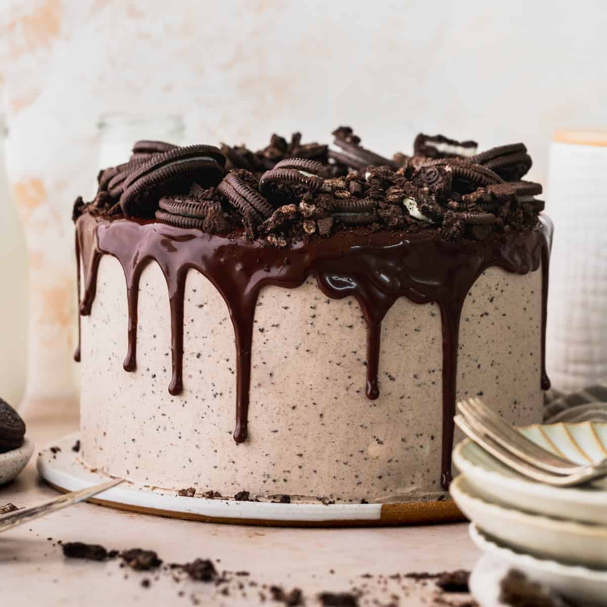 Oreo Cake with Oreo Cookies INSIDE!! | 365 Days of Baking and More
