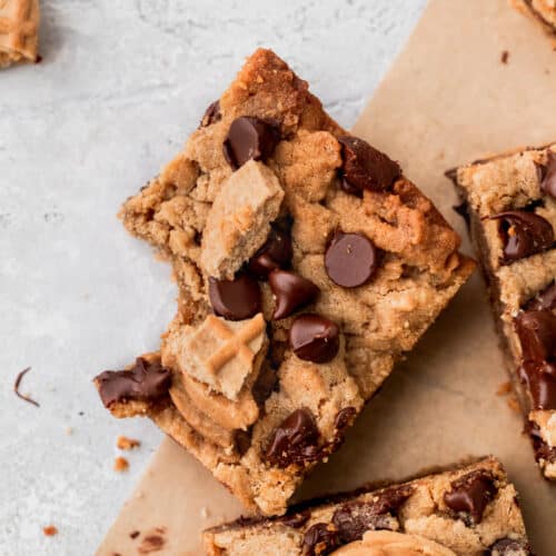One Nutter butter bars with a bite missing.
