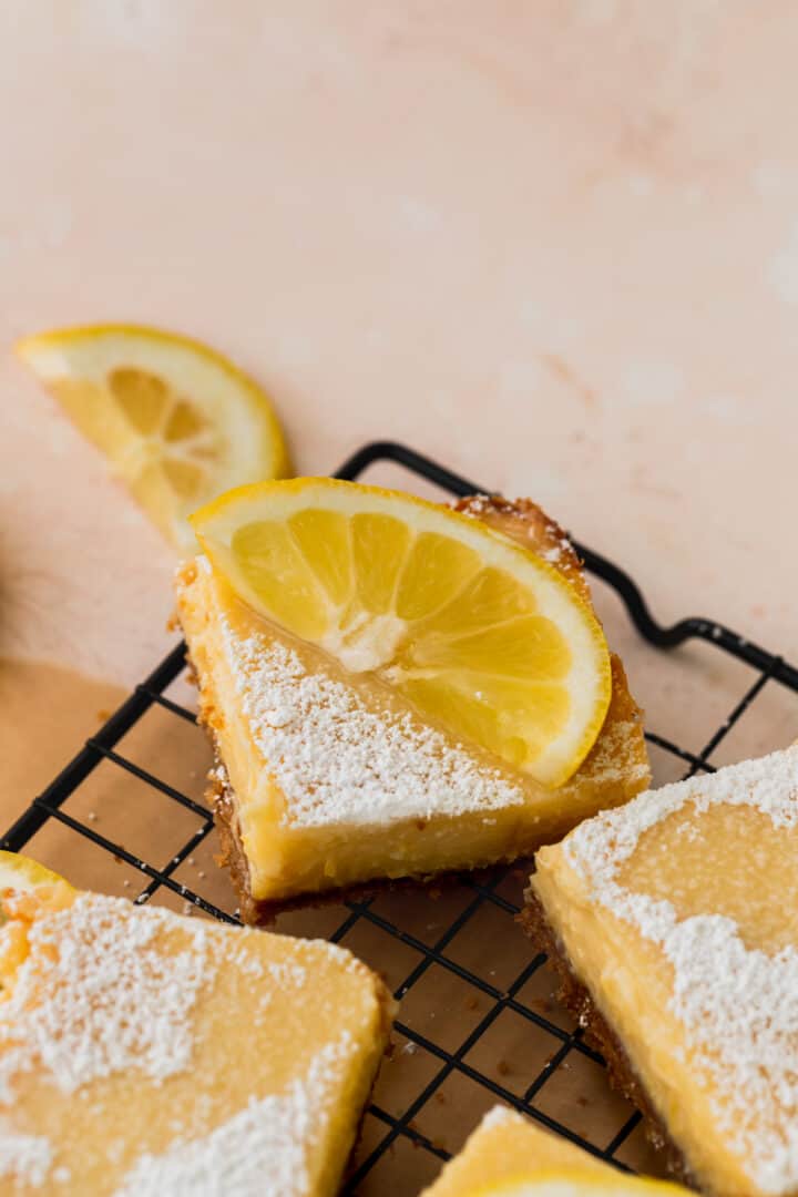 Lemon Bars with Graham Cracker Crust Stephanie's Sweet Treats