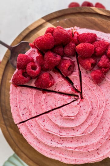 Vanilla Raspberry Cake - Stephanie's Sweet Treats