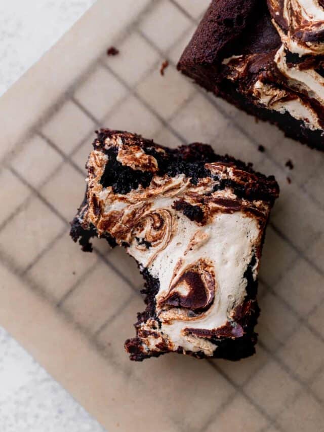 Marshmallow Swirl Brownies Stephanie's Sweet Treats
