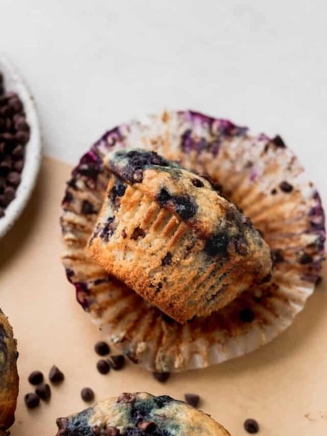 Soft Blueberry Chocolate Muffins Stephanie's Sweet Treats