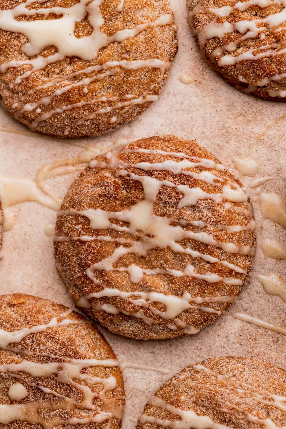 Apple cider cookies with an apple cider glaze on top.