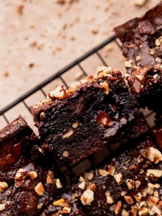 Fudgy Turtle Brownies Stephanie's Sweet Treats