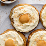 Top view of banana pudding cookies.