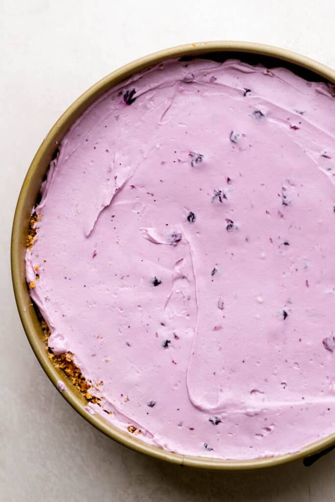No Bake Blueberry Cheesecake - Stephanie's Sweet Treats