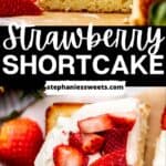 Pinterest pin for strawberry shortcake.
