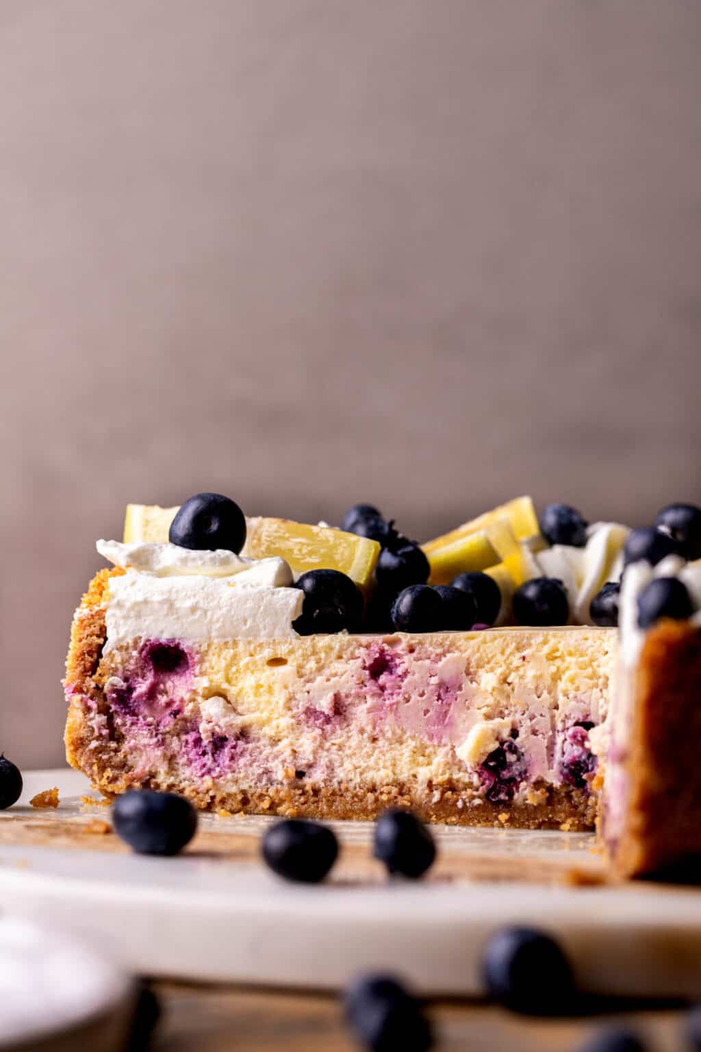 Lemon Blueberry Cheesecake - Stephanie's Sweet Treats