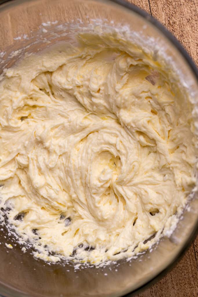 Wet ingredients in a bowl.