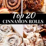 Top 20 cinnamon rolls.