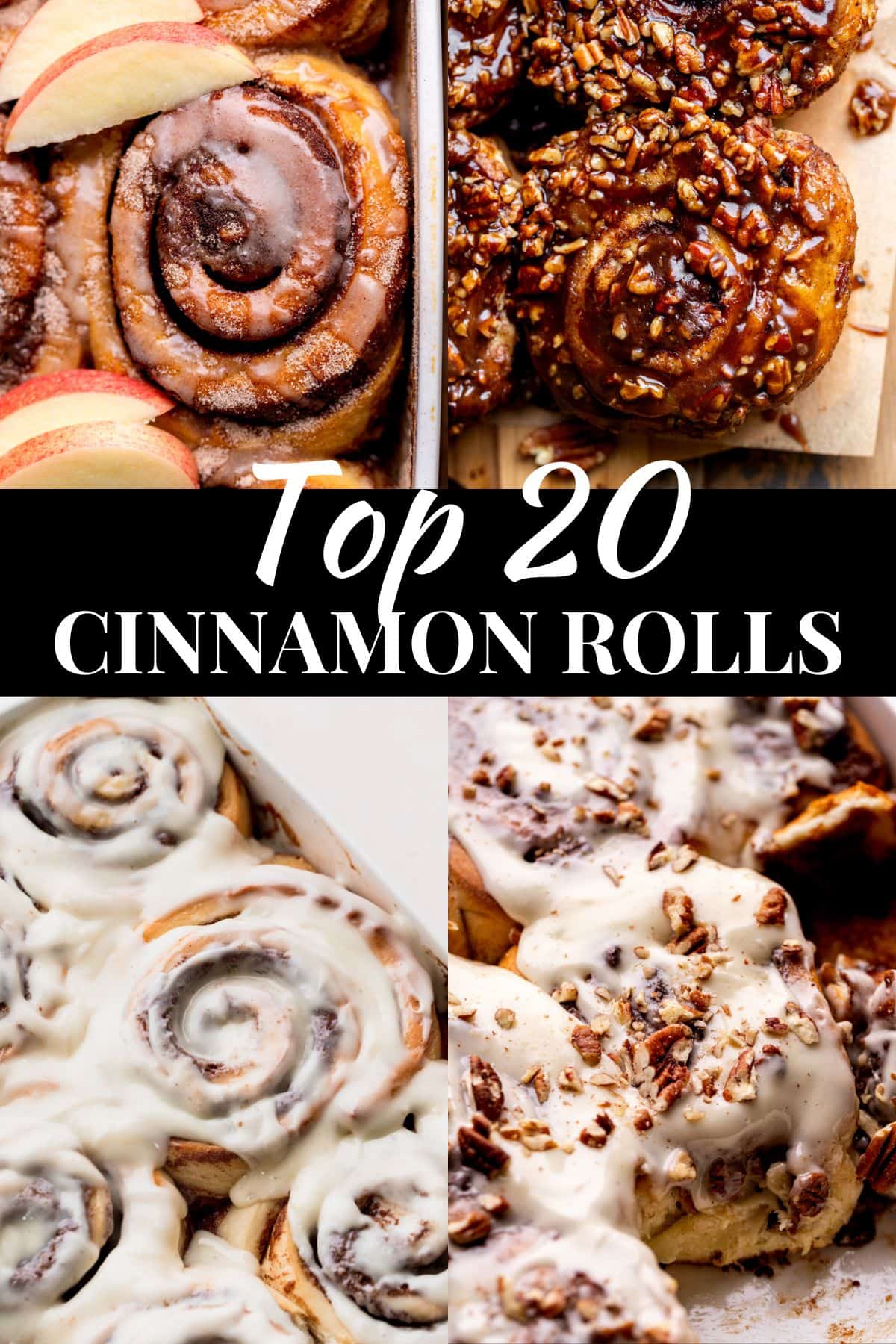 Top 20 cinnamon rolls.