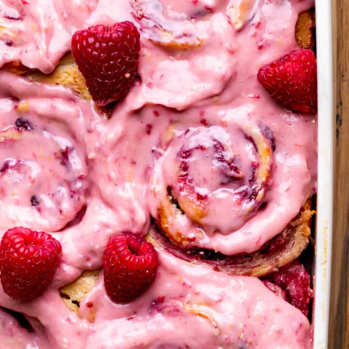 Lemon Raspberry Rolls - Stephanie's Sweet Treats