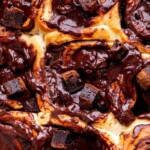 Close up of brownie rolls.