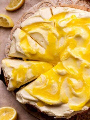 Top view of cake.