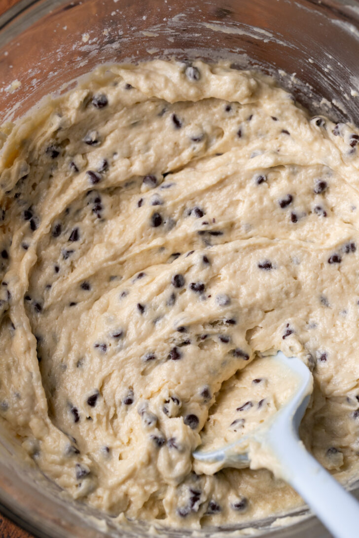 Cake batter in a bowl