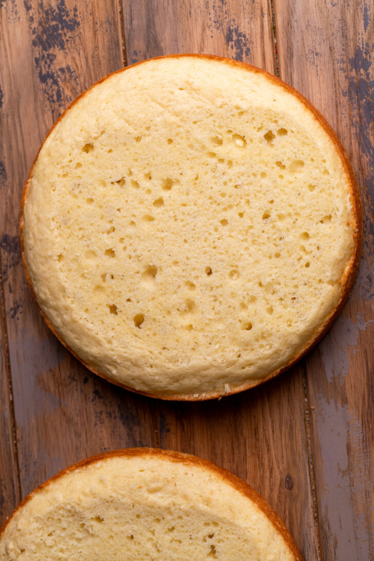 Baked cakes on a board.