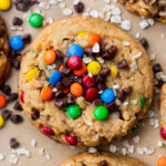 Top view of monster cookies.