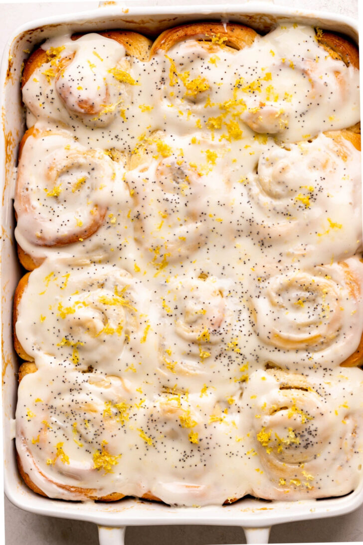 Top view of rolls.