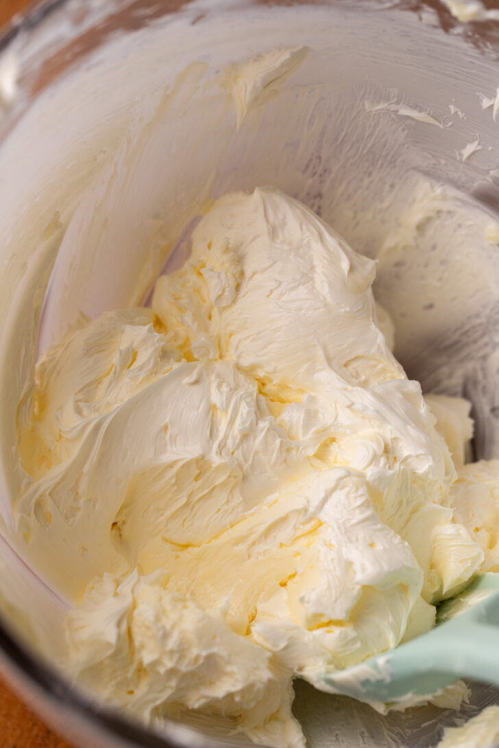 Whipped butter in a bowl.