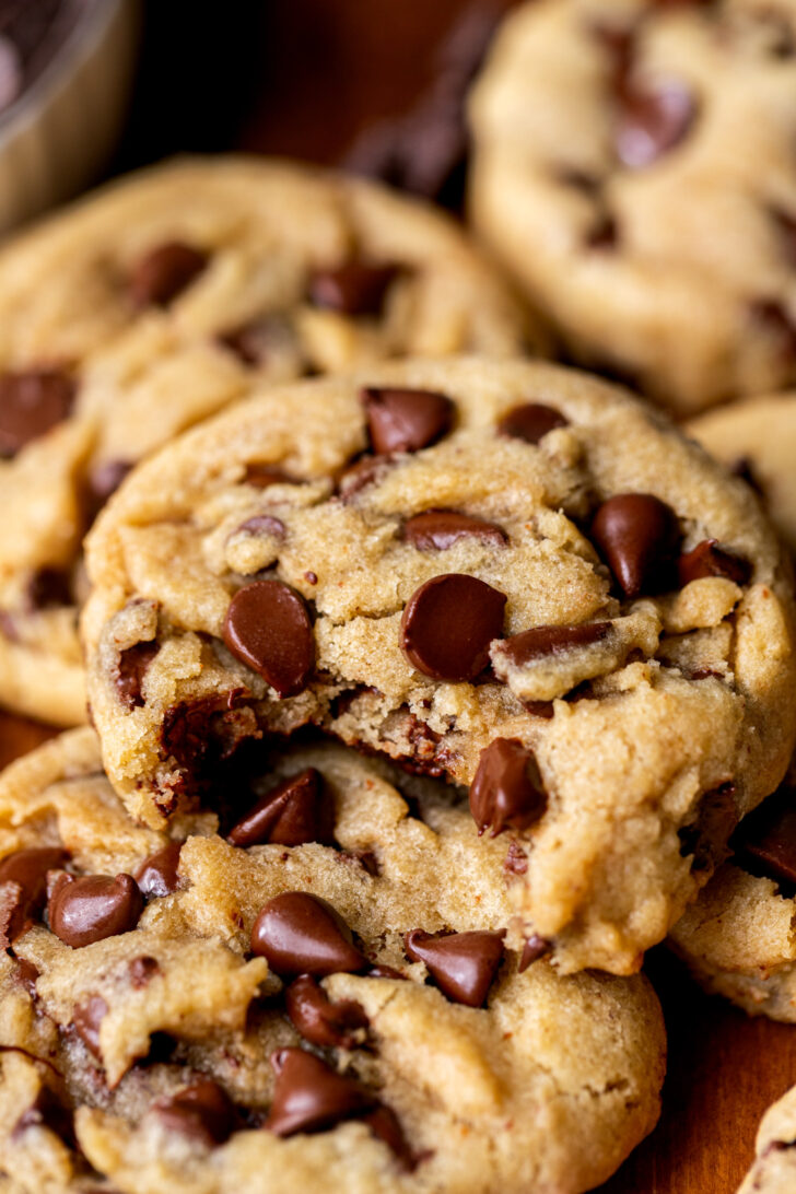 Bite missing from cookie.