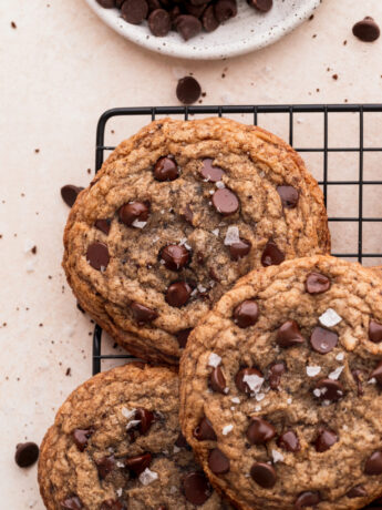 Top view of coffee cookies.