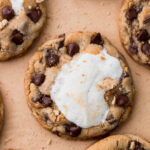 Top view of s'mores cookies.